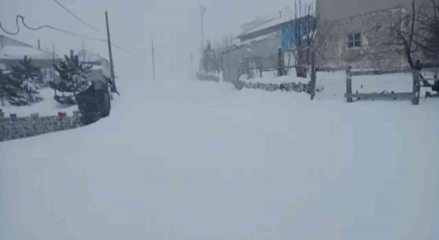 Develi ve Yahyalıda yoğun kar ulaşımı aksattı