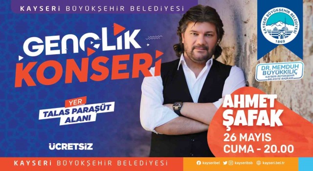 Büyükşehirden gençliğe ‘Ahmet Şafak konseri