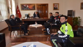 Kaymakam Ahmet Odabaşa Polis Haftası ziyareti