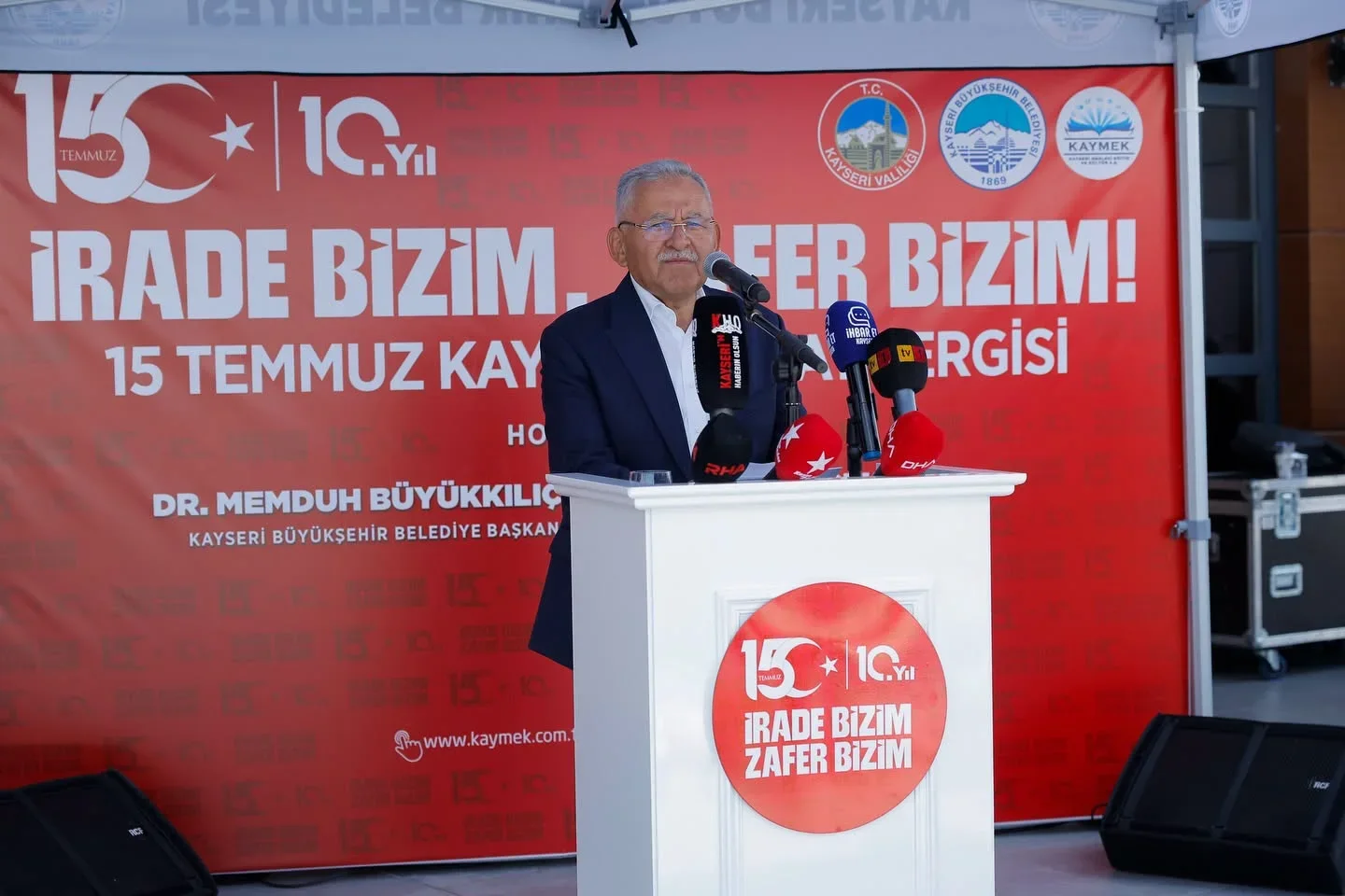 Başkan Büyükkılıç: Bu millet esareti kabul etmez, bayrağını yere düşürmez, ezanını susturmaz