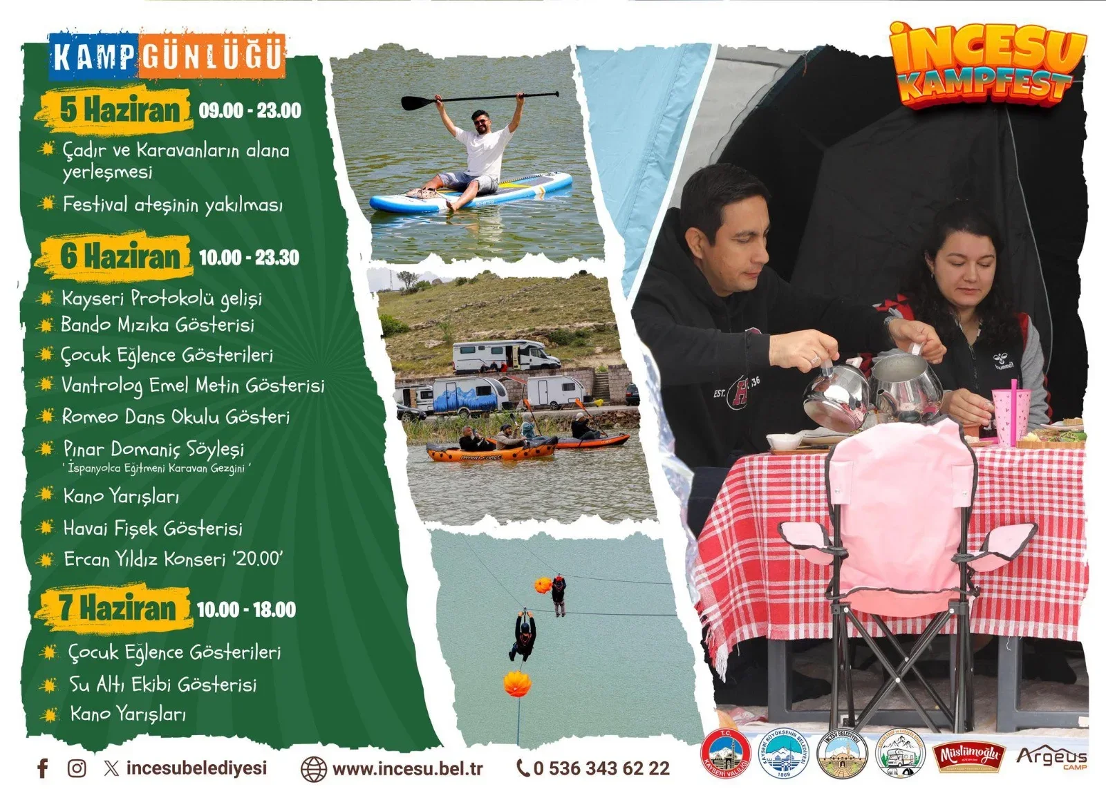 İki İlçede Aynı Tarihlerde Kamp Karavan Festivali Düzenlenecek