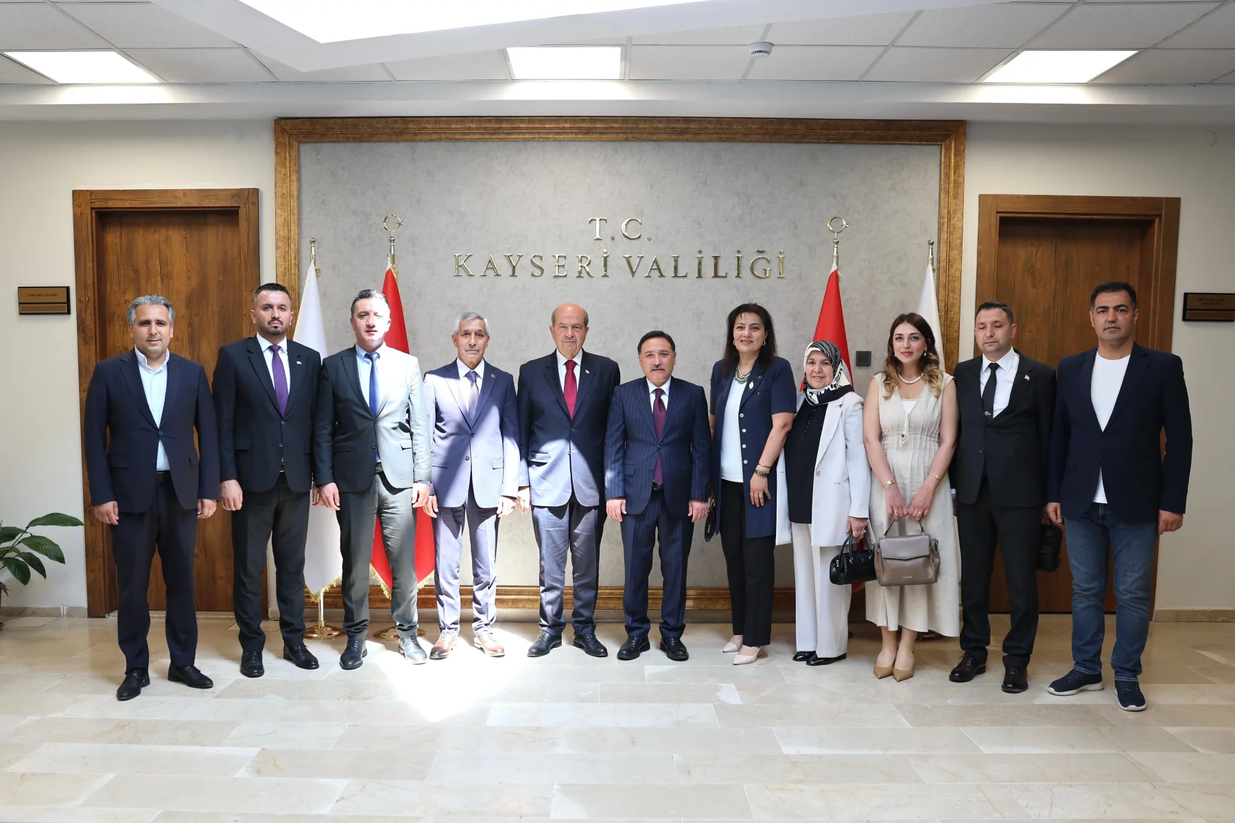 KKTC 5’inci Cumhurbaşkanı Sayın Ersin Tatar’dan Vali Çiçek’e Ziyaret