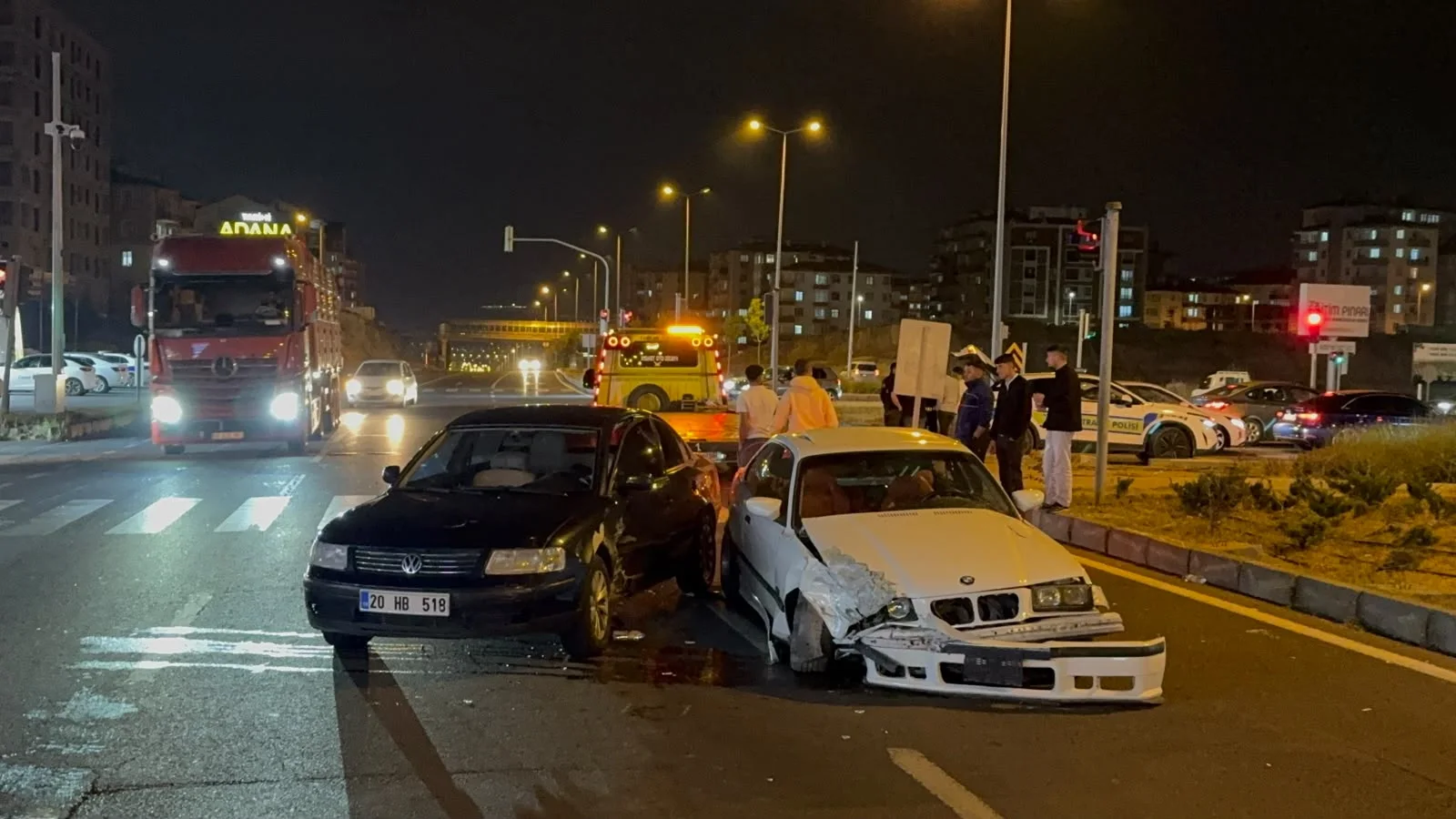Kayseri’de iki otomobil çarpıştı: 1 yaralı