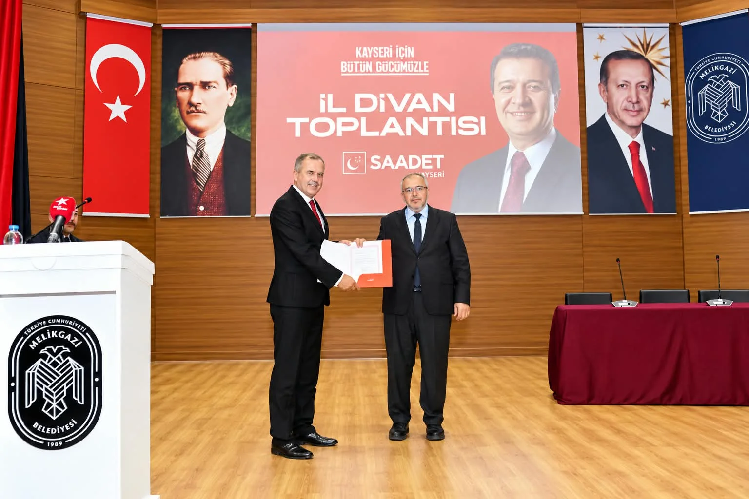Saadet Partisi Talas’ta Bayrak Değişimi: Ali Üstünel İlçe Başkanı Oldu
