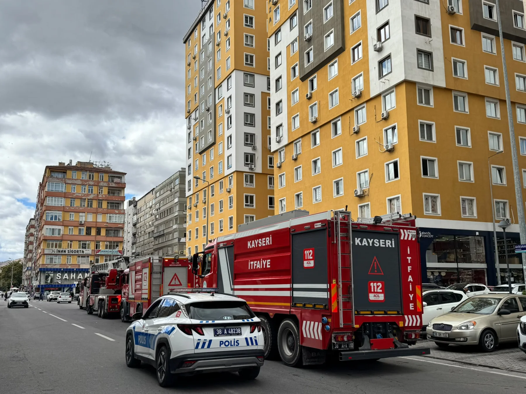 Kayseri’de iş yerinde baca yangını