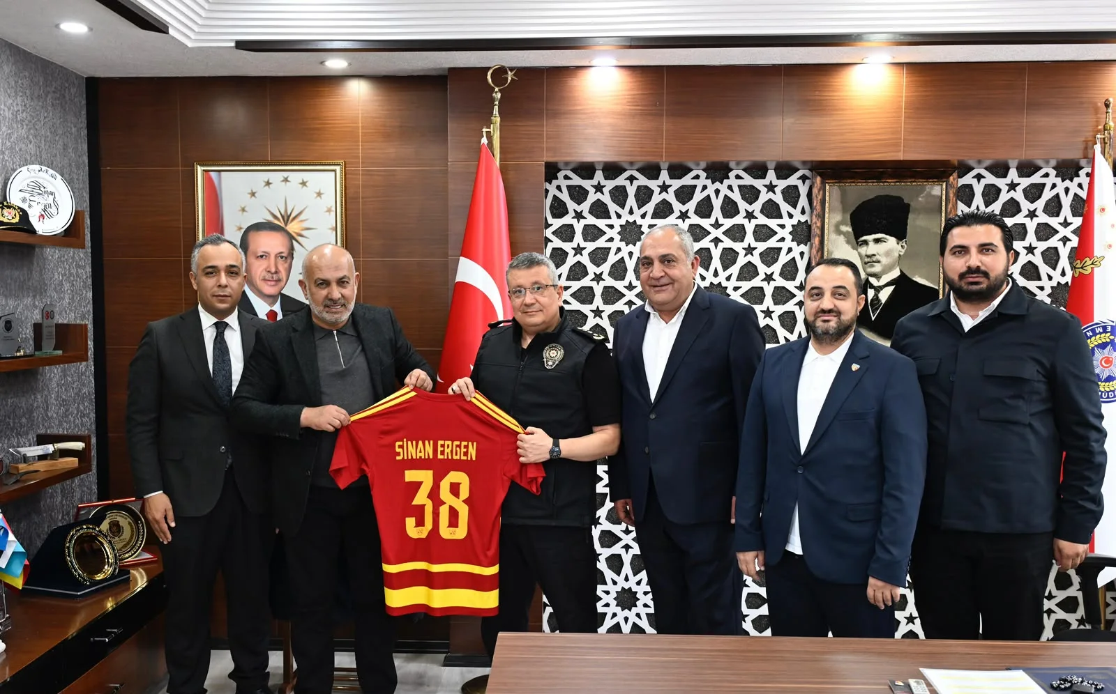 Kayserispor yönetiminden Emniyet Müdürü Ergen’e hayırlı olsun ziyareti