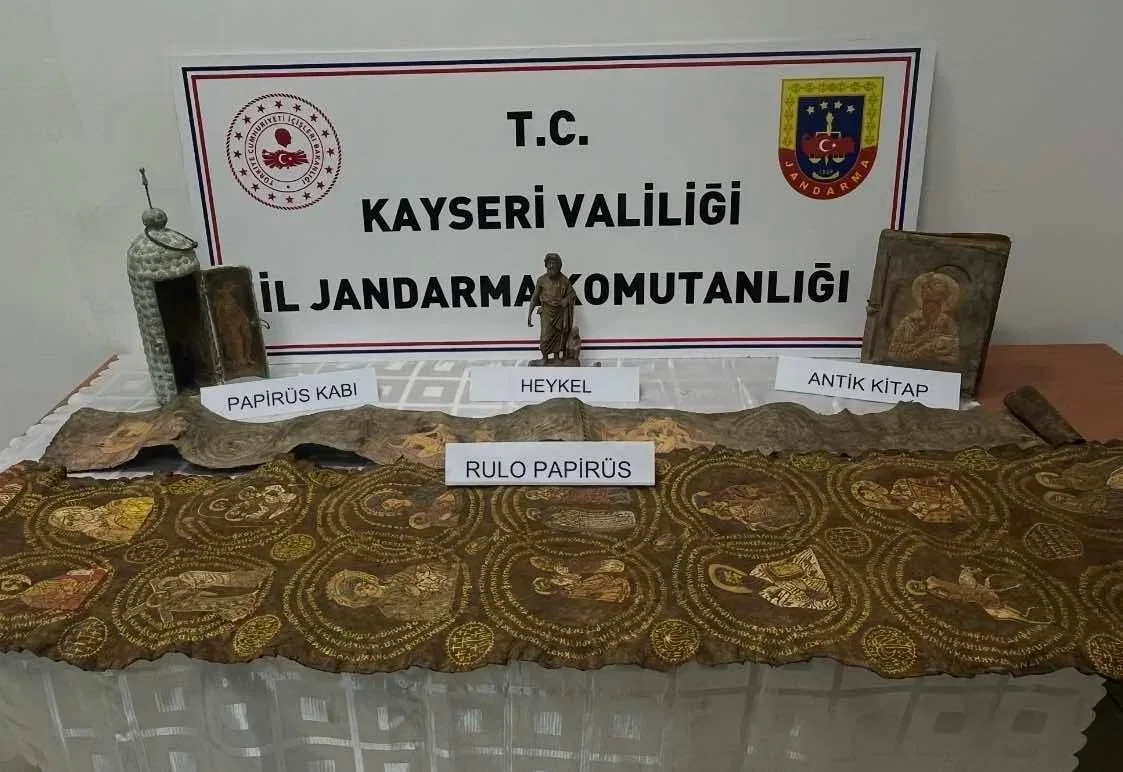 Kayseri’de tarihi eser operasyonu: 1 gözaltı