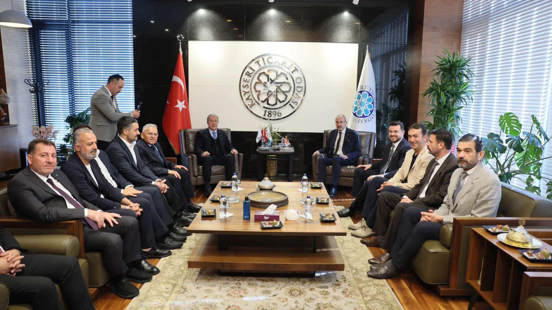 Hulusi Akar, Büyükkılıç ve Okandan’dan KTO’ya "Hayırlı Olsun" ziyareti