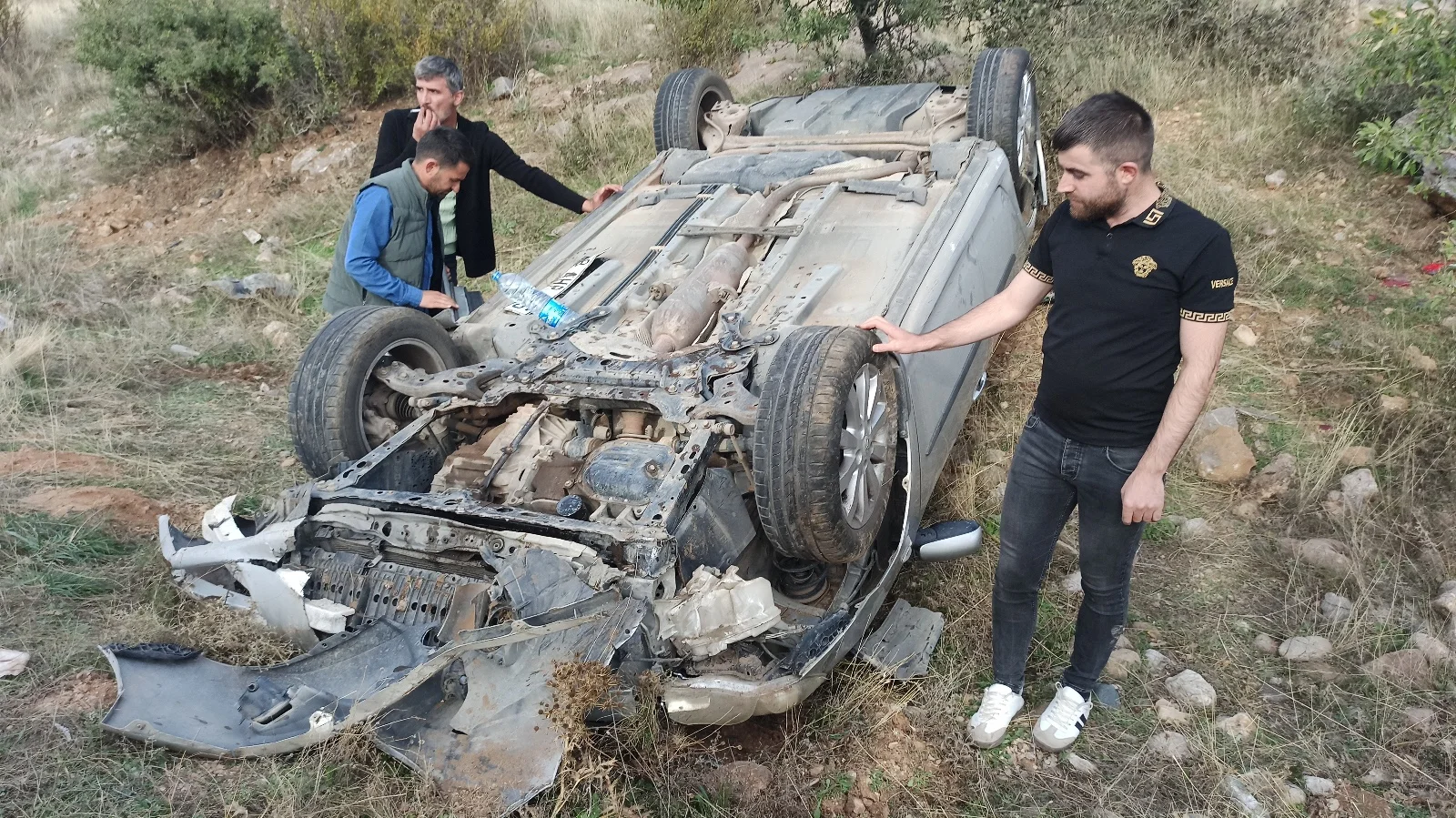 Yahyalı’da otomobil devrildi: 4 yaralı