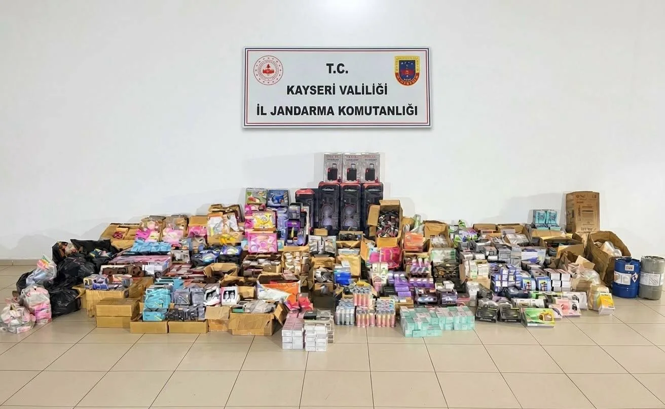 Kayseri’de 10 milyon TL değerinde kaçak ürün ele geçirildi