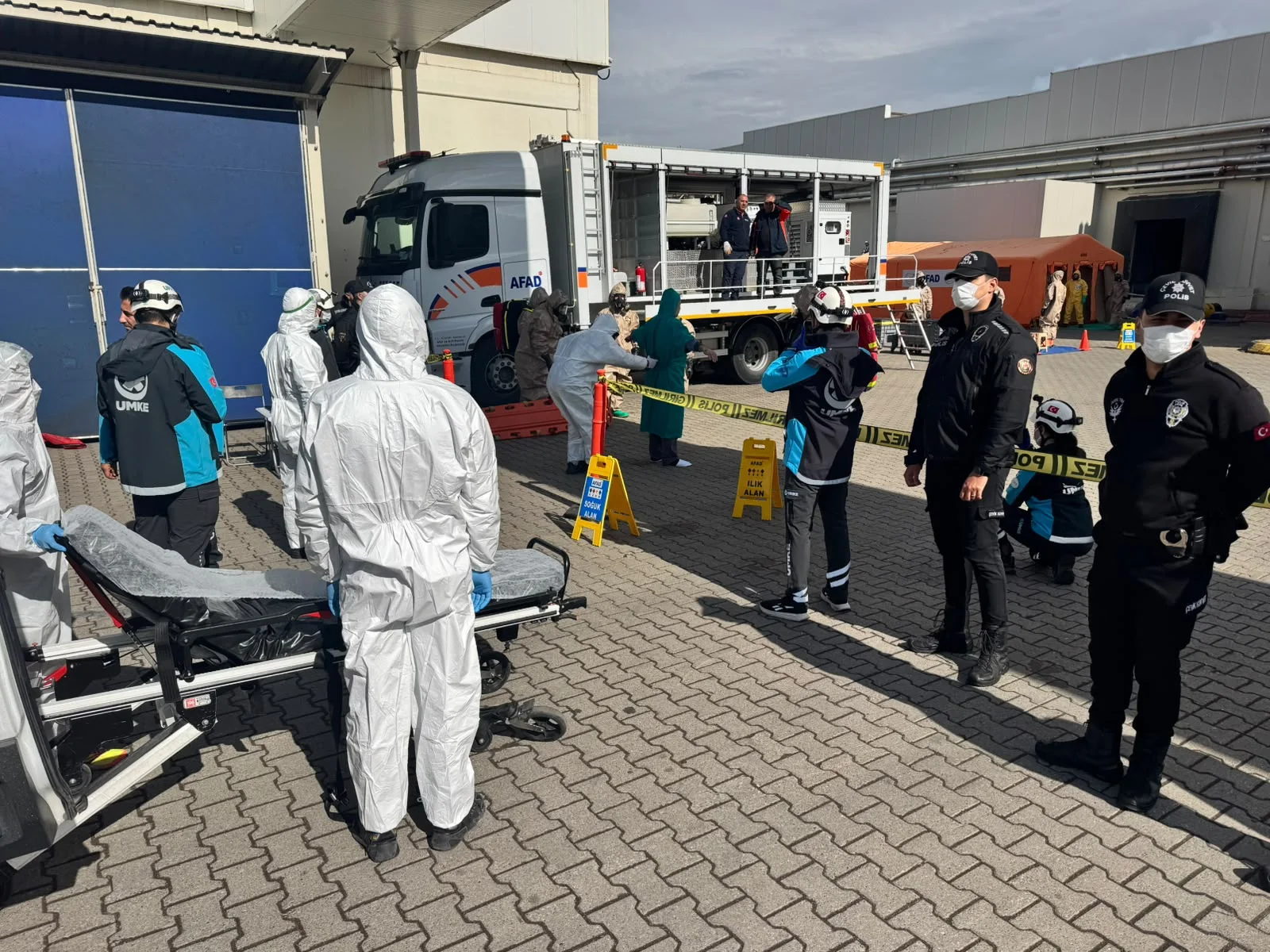 Kayseri’de 253 personelle kimyasal kaza tatbikatı