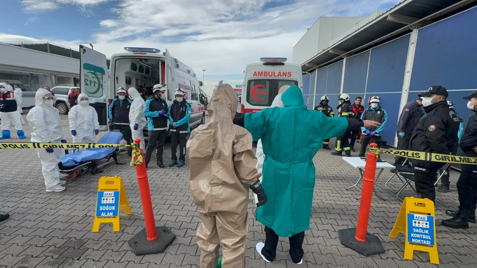 Kayseri’de 253 personelle kimyasal kaza tatbikatı