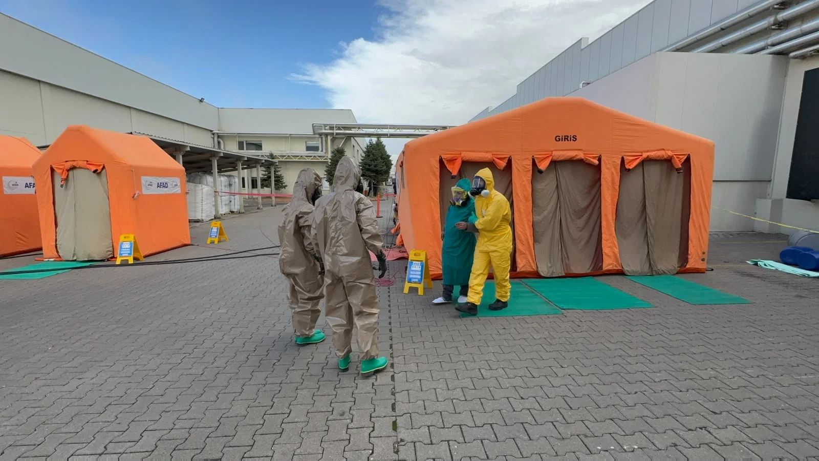 Kayseri’de 253 personelle kimyasal kaza tatbikatı