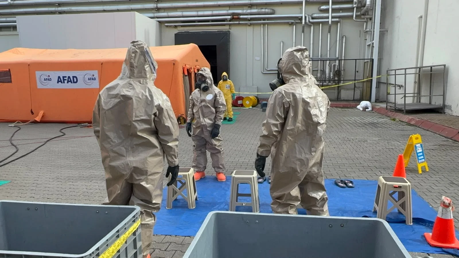 Kayseri’de 253 personelle kimyasal kaza tatbikatı