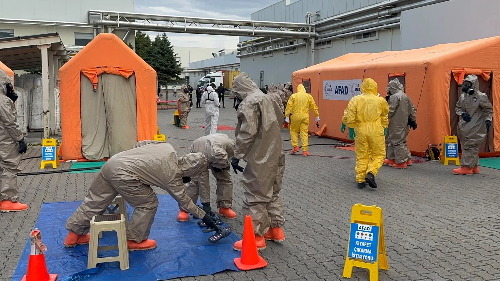 Kayseri’de 253 personelle kimyasal kaza tatbikatı