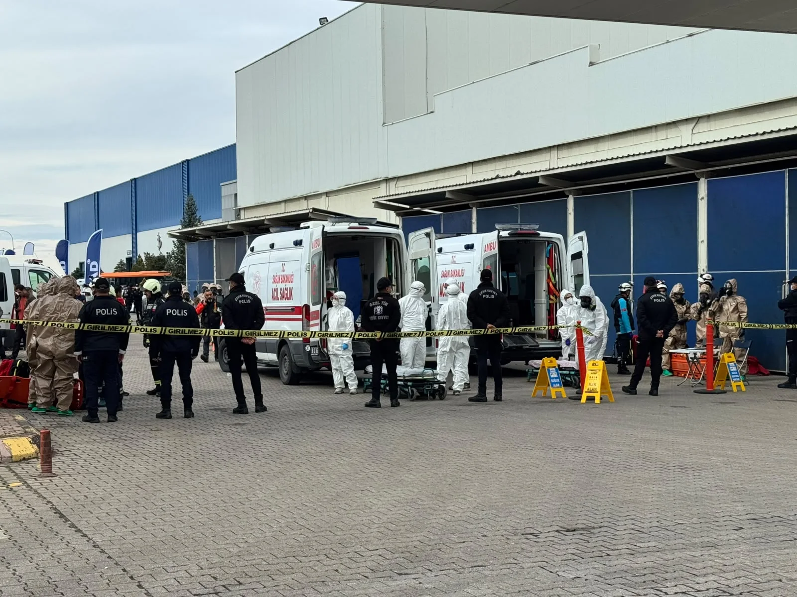 Kayseri’de 253 personelle kimyasal kaza tatbikatı