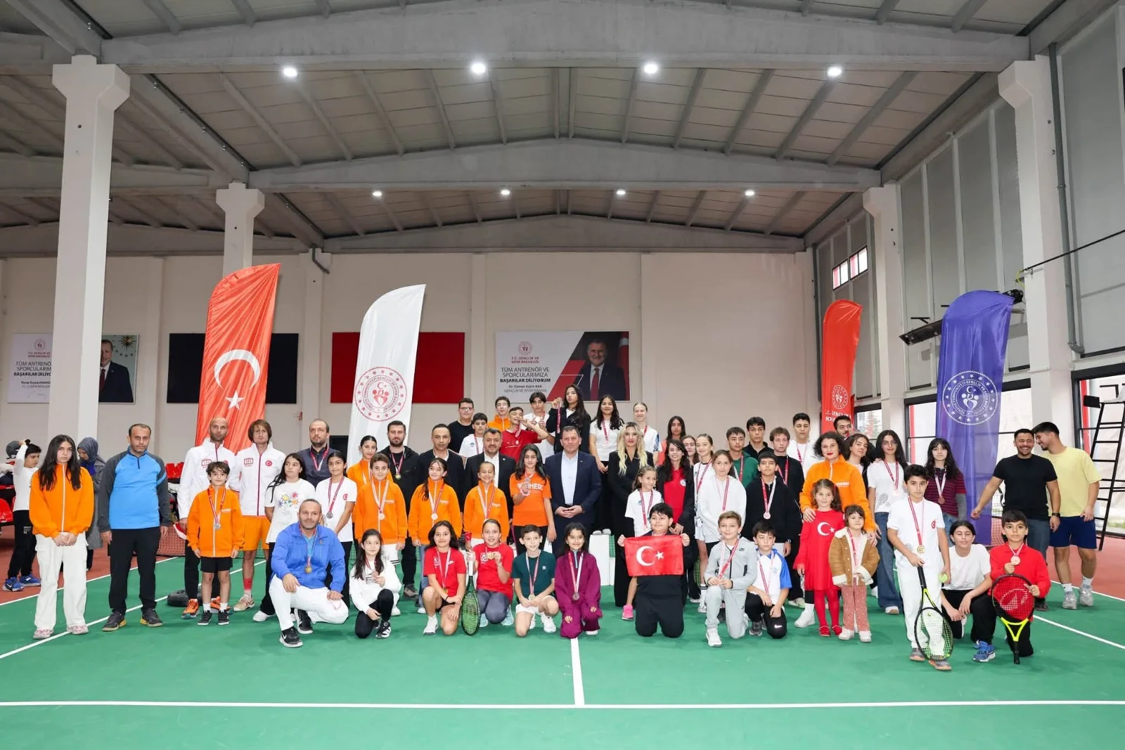 29 Ekim Cumhuriyet Kupası Tenis müsabakalarına 250 sporcu katıldı