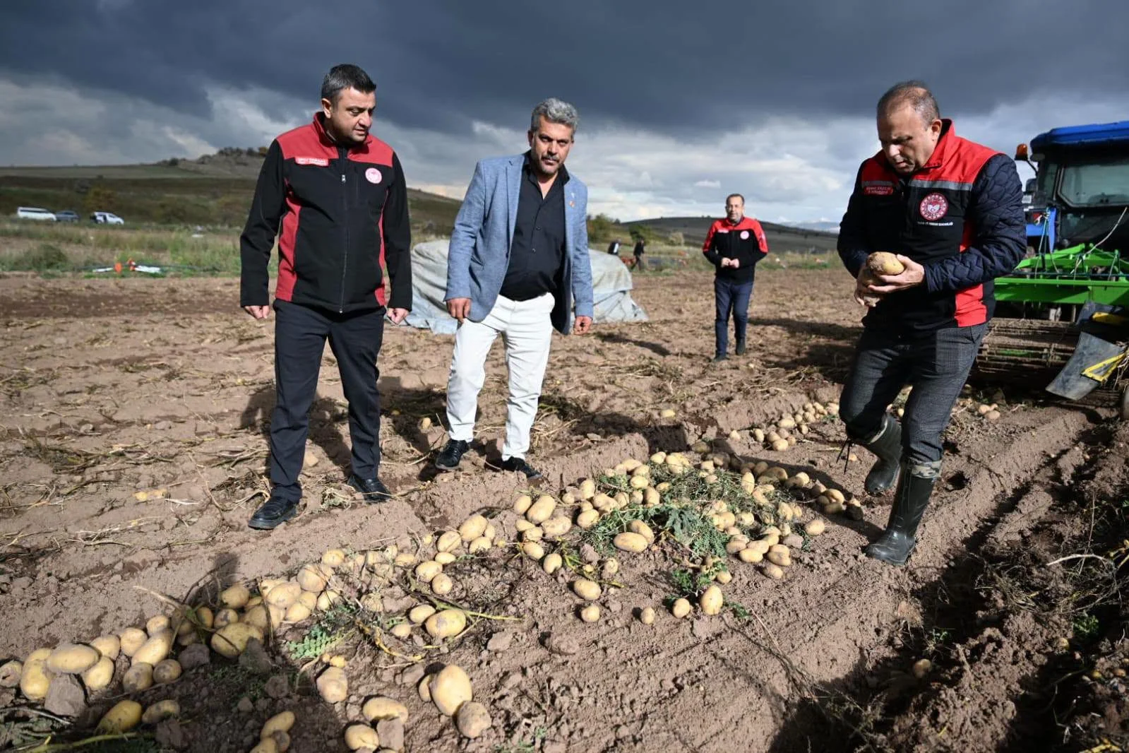 Talas’ta patates hasadı yapıldı