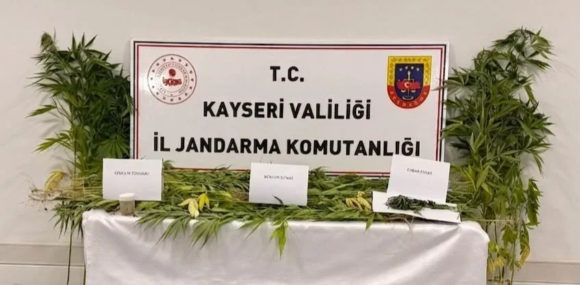 Kayseri’de uyuşturucu operasyonu: 2 gözaltı
