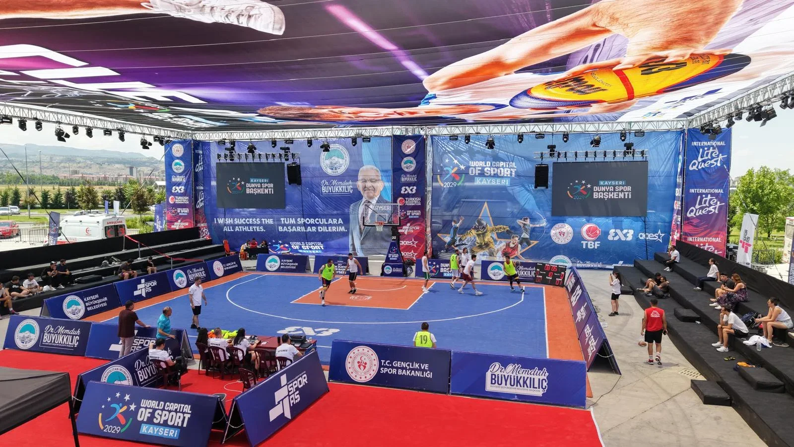 Kayseri’de FIBA 3x3 Lite Quest 2026 Turnuvası başladı