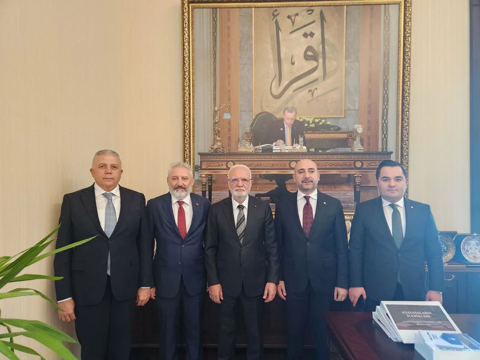 KTB Başkanı Bağlamış ve beraberindeki heyetten AK Parti’li Elitaş’a ziyaret