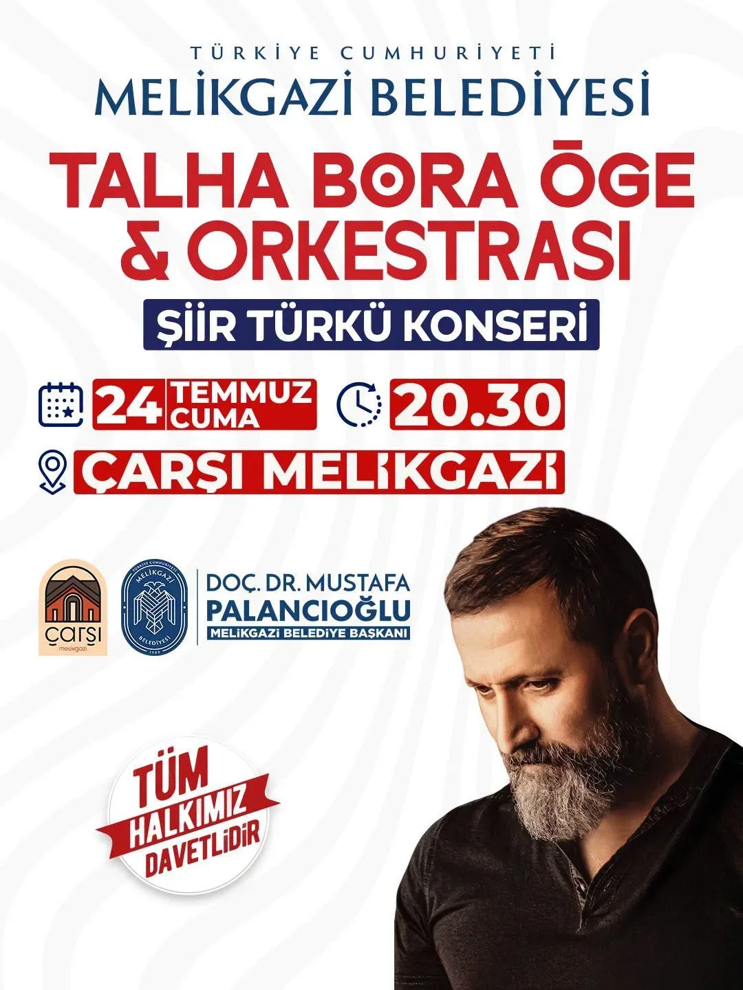 Çarşı Melikgazi'de şiir ve türkü gecesi düzenlenecek