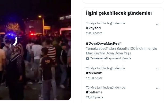 Kayseri'de Taciz Olayı Sosyal Medyayı Salladı: #Kayseri Türkiye Gündeminde