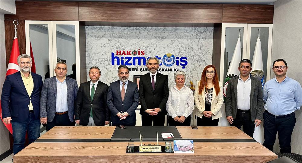 HAK-İŞ ve HİZMET-İŞ'in Yeni Başkanı Navruz'a Tebrik Ziyaretleri Sürüyor
